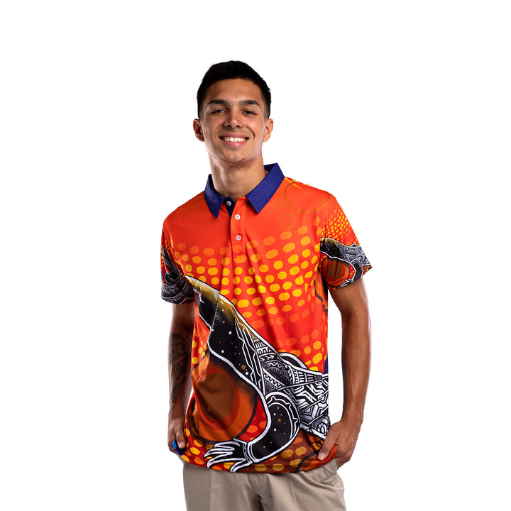 Goanna Artwork - Men's Polo Shirt - Polo