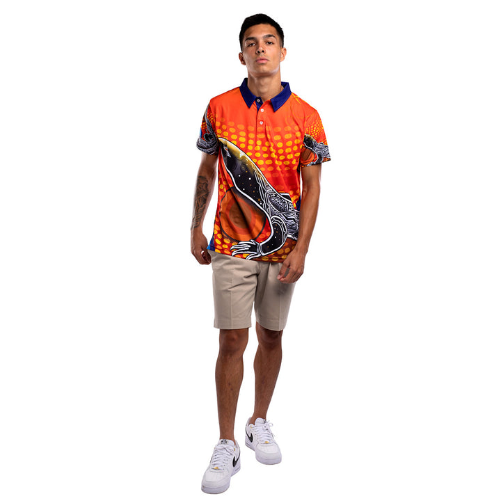 Goanna Artwork - Men's Polo Shirt - Polo