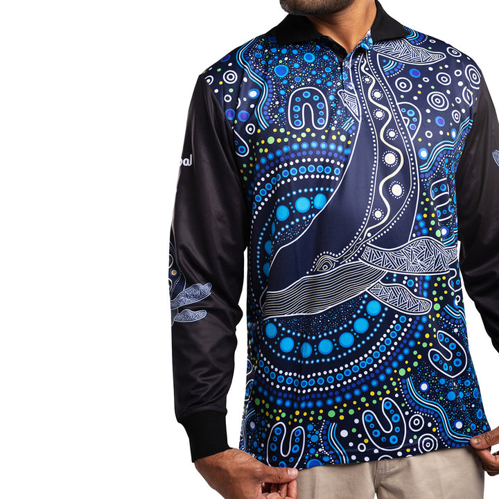 Jaanda Festival - Unisex Long-Sleeved Fishing Polo Shirt - Fishing Polo