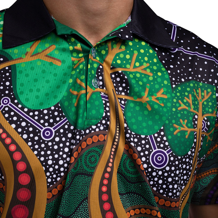 Past, Present and Future (NAIDOC 2023) - Men's Polo Shirt - Polo