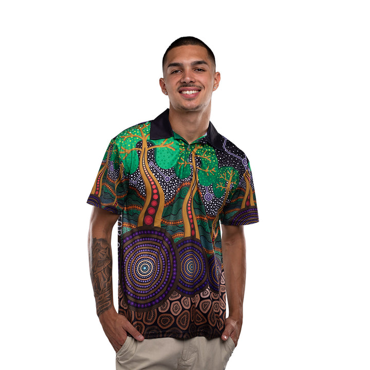 Past, Present and Future (NAIDOC 2023) - Men's Polo Shirt - Polo