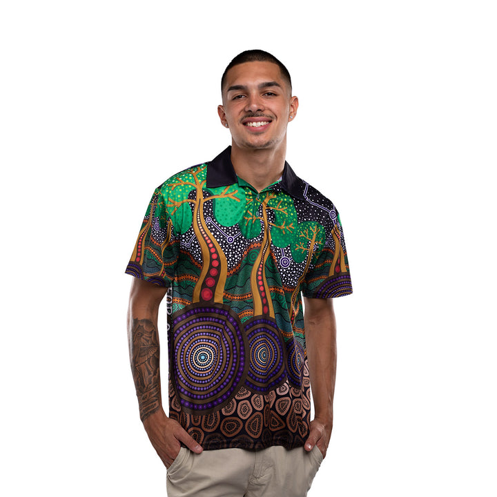 Past, Present and Future (NAIDOC 2023) - Men's Polo Shirt - Polo