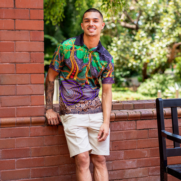 Past, Present and Future (NAIDOC 2023) - Men's Polo Shirt - Polo