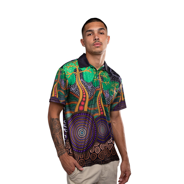 Past, Present and Future (NAIDOC 2023) - Men's Polo Shirt - Polo