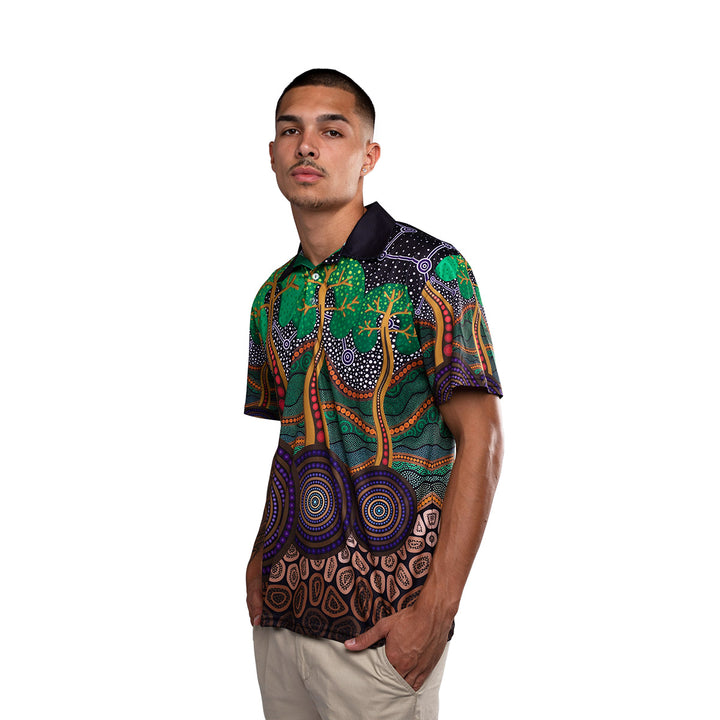 Past, Present and Future (NAIDOC 2023) - Men's Polo Shirt - Polo