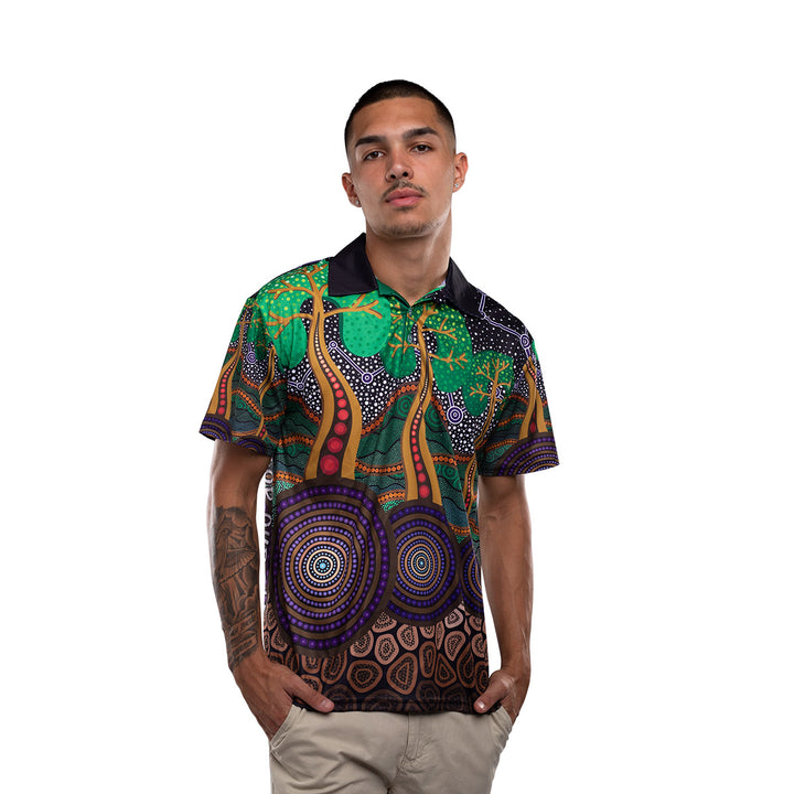 Past, Present and Future (NAIDOC 2023) - Men's Polo Shirt - Polo