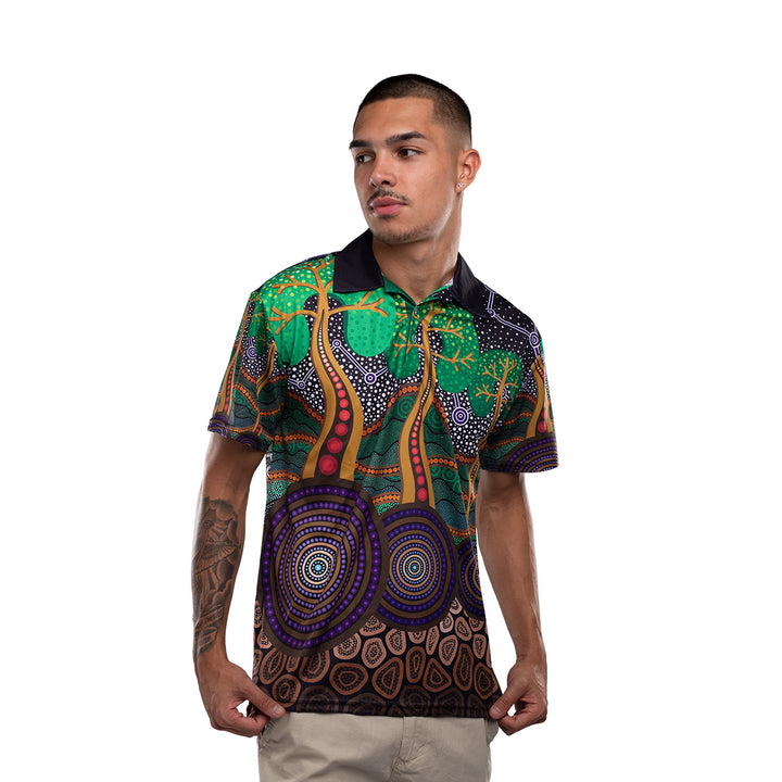 Past, Present and Future (NAIDOC 2023) - Men's Polo Shirt - Polo