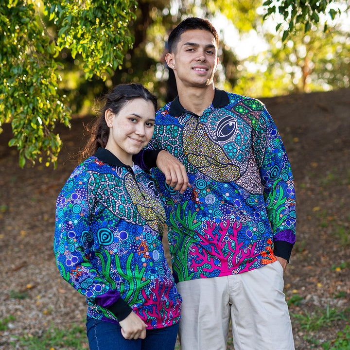 Gadu Bilima (Sea Turtle) - Unisex Fishing Polo - Fishing Polo