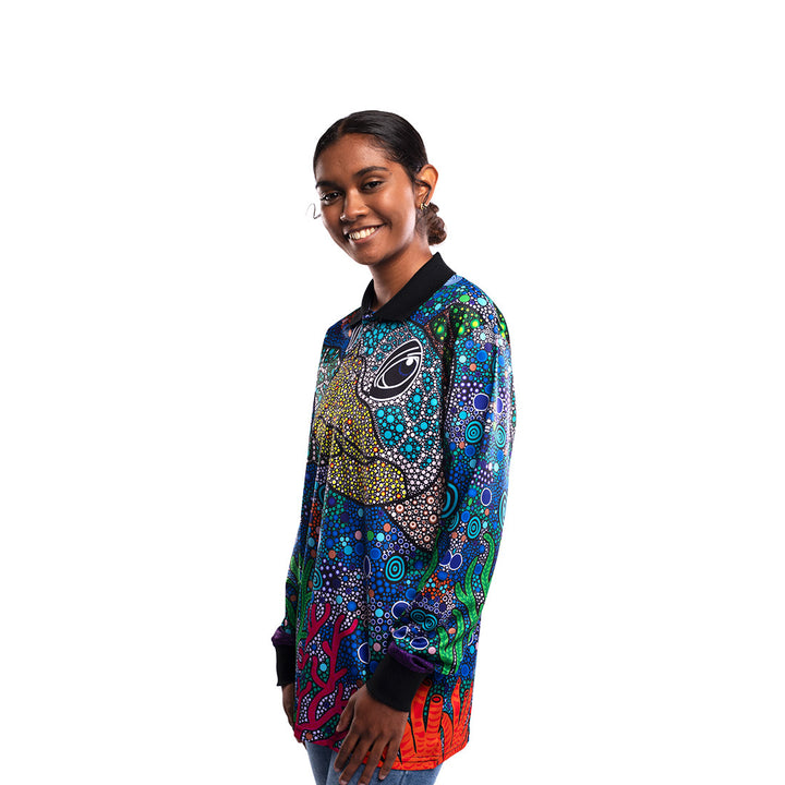 Gadu Bilima (Sea Turtle) - Unisex Fishing Polo - Fishing Polo