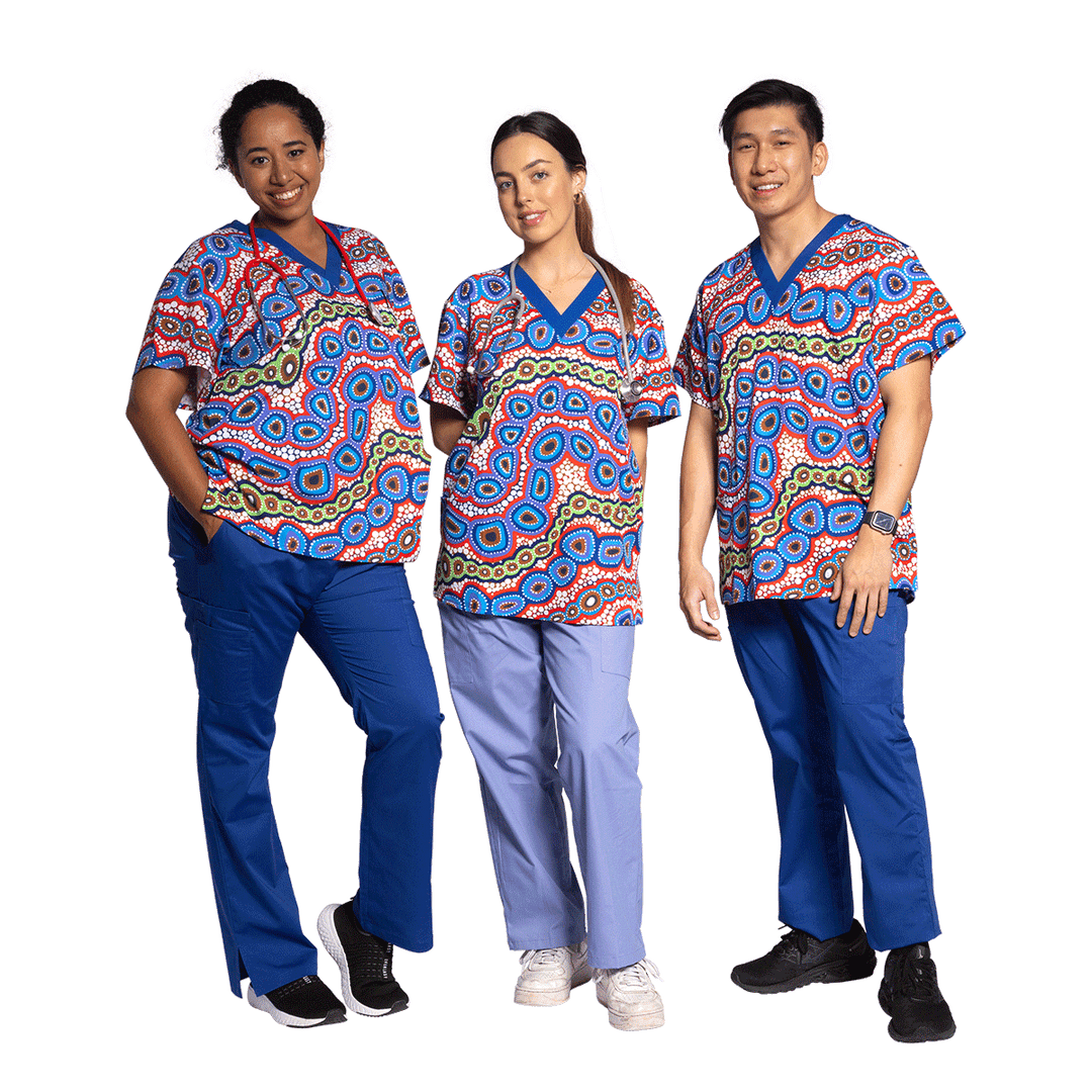 Contours of Country - Unisex Scrubs Top