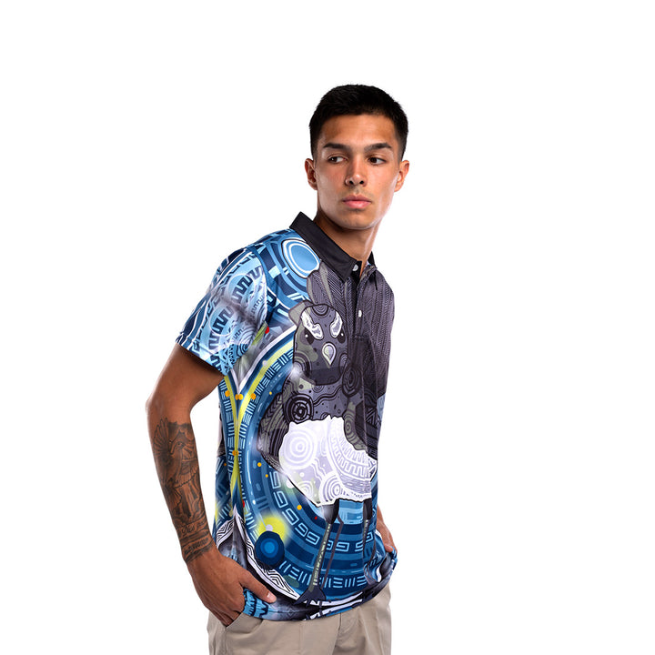 Wagtail Artwork - Men's Polo Shirt - Polo