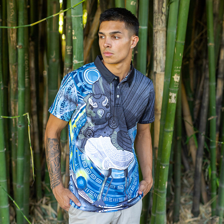 Wagtail Artwork - Men's Polo Shirt - Polo