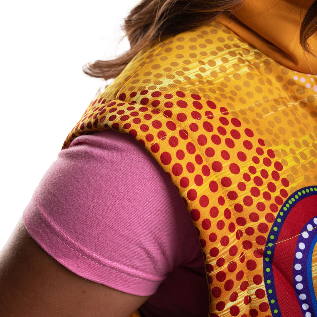 Warra-li (NAIDOC 2022) - Women's Puffer Vest - Puffer Vest