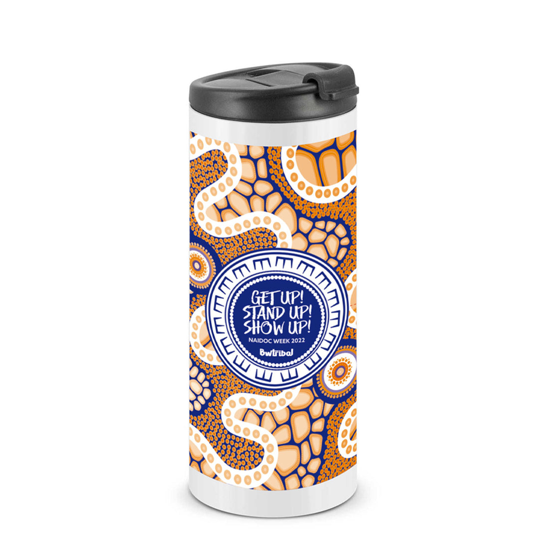 Yaraay Dhurra-li "Sunrise" (NAIDOC 2022) - Vacuum Coffee Cup - Travel Mugs