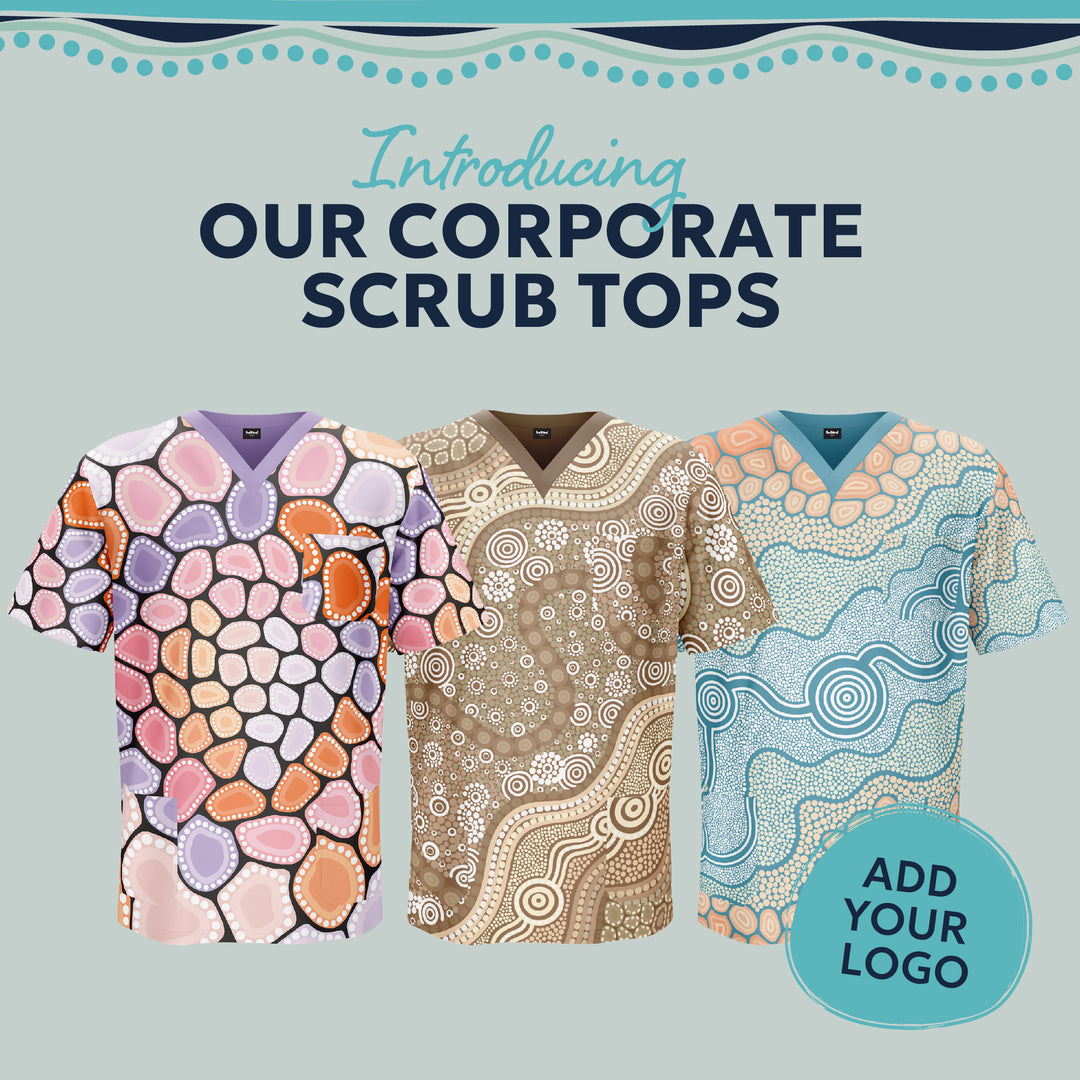 Custom Corporate Unisex Scrub Tops