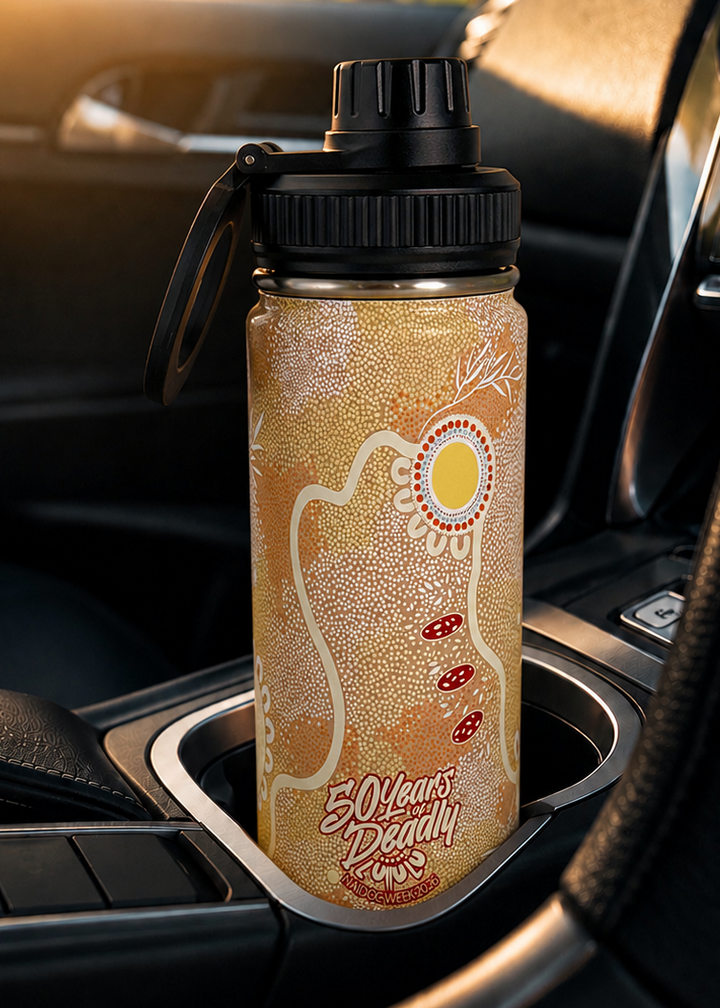 Ever Flowing - NAIDOC 2026 Bottle with Magnetic Booster Ring (18oz)