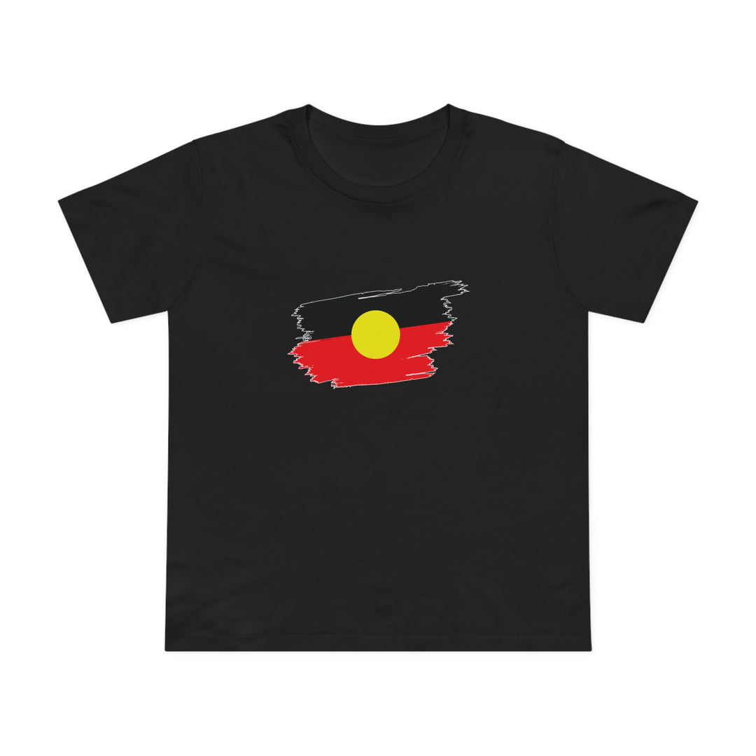 Brushstroke Aboriginal Flag - Women’s Tee