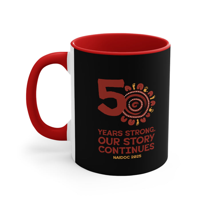 Our Story Continues - NAIDOC 2025 Colourful Accent Mug