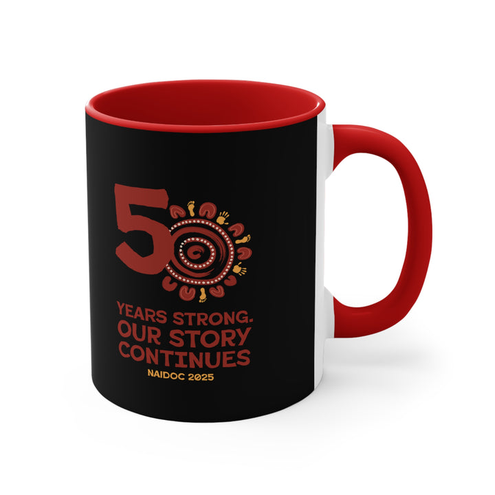 Our Story Continues - NAIDOC 2025 Colourful Accent Mug