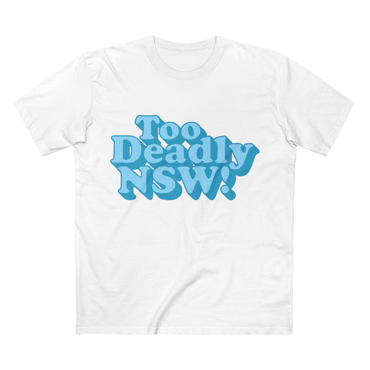 Too Deadly (Blue & White) - Men's T-shirt
