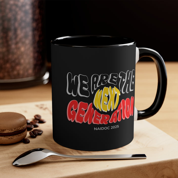 We Are The Next Generation - NAIDOC 2025 Colourful Accent Mug