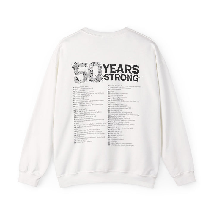 50-Year Commemoration (black & white) - NAIDOC 2025 - Unisex Sweatshirt