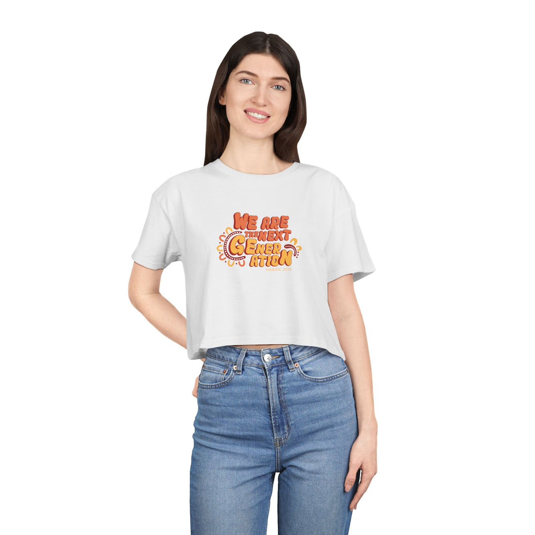 Vibrant Future (Earth Edition) - NAIDOC 2025 Women's Crop T-Shirt