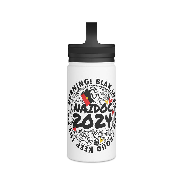 Blak, Loud and Proud NAIDOC 2024 - Stainless Steel Water Bottle