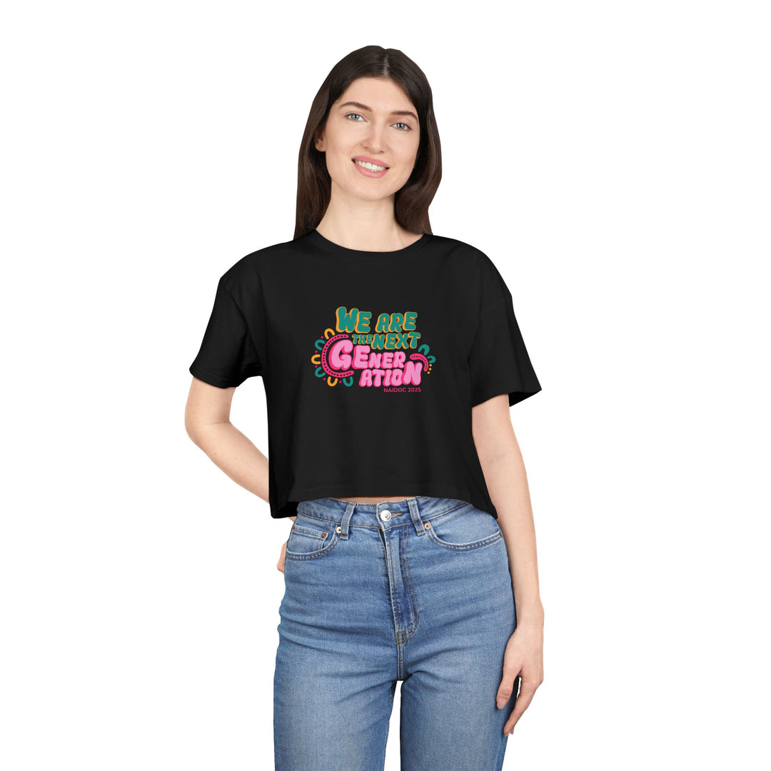 Vibrant Future (Bright Edition) - NAIDOC 2025 Women's Crop T-Shirt