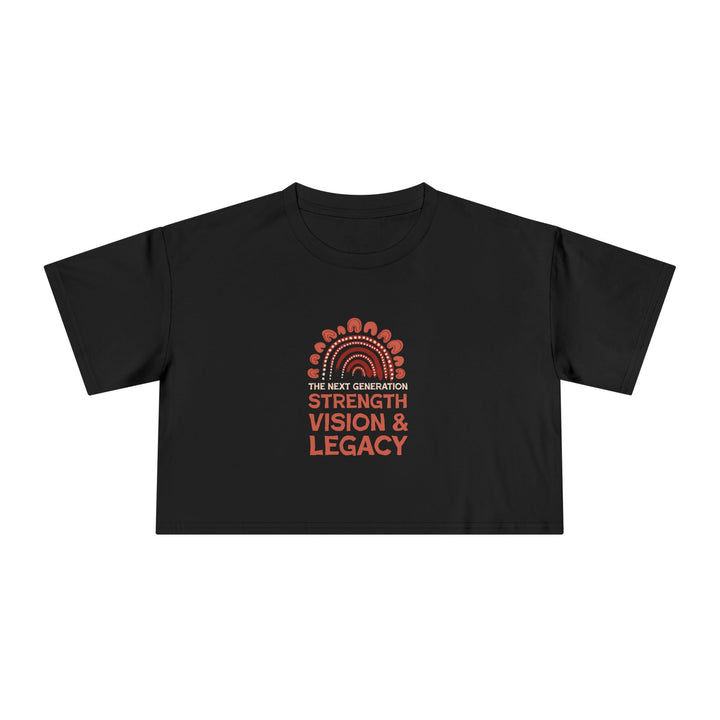 Legacy in Motion  - NAIDOC 2025 Women's Cropped T-Shirt