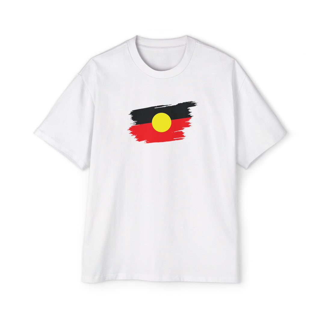 Brushstroke AboriginalFlag - Men's Oversized Tee