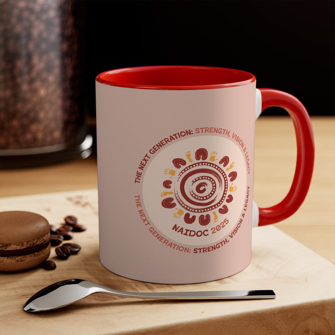 Pathways of Legacy - NAIDOC 2025 Colourful Accent Mug