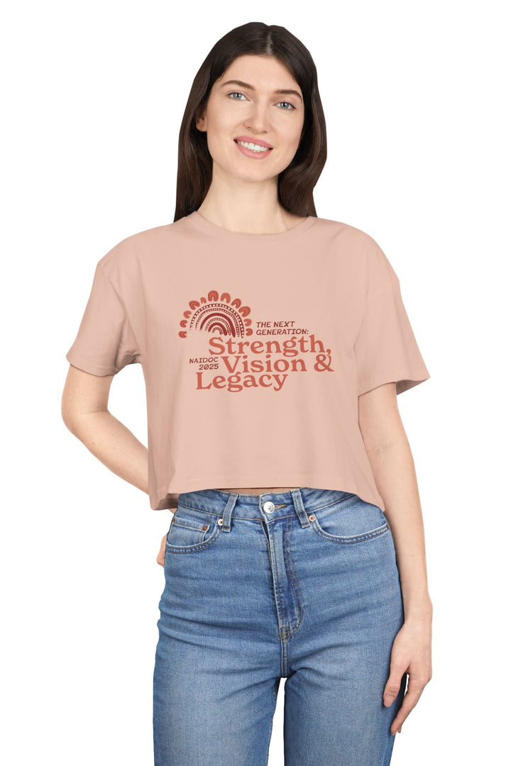 Strength, Vision & Legacy - NAIDOC 2025 Women's Cropped T-Shirt