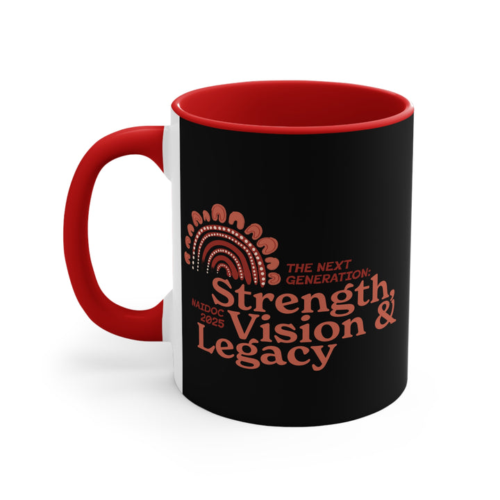 Strength, Vision & Legacy - NAIDOC 2025 Colourful Accent Mug