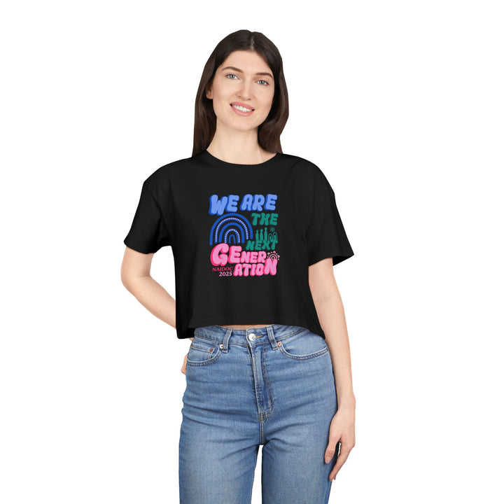 Next Mob Rising - NAIDOC 2025 Women's Crop T-Shirt