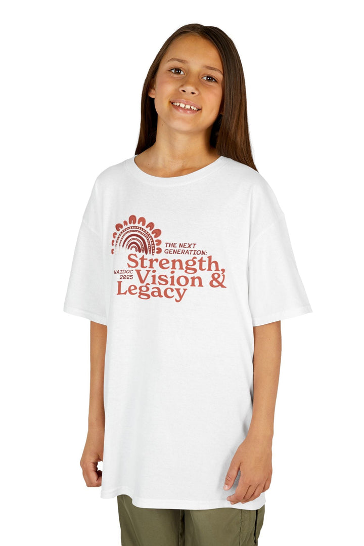 Strength, Vision & Legacy - NAIDOC 2025 Kids' Cotton T-Shirt