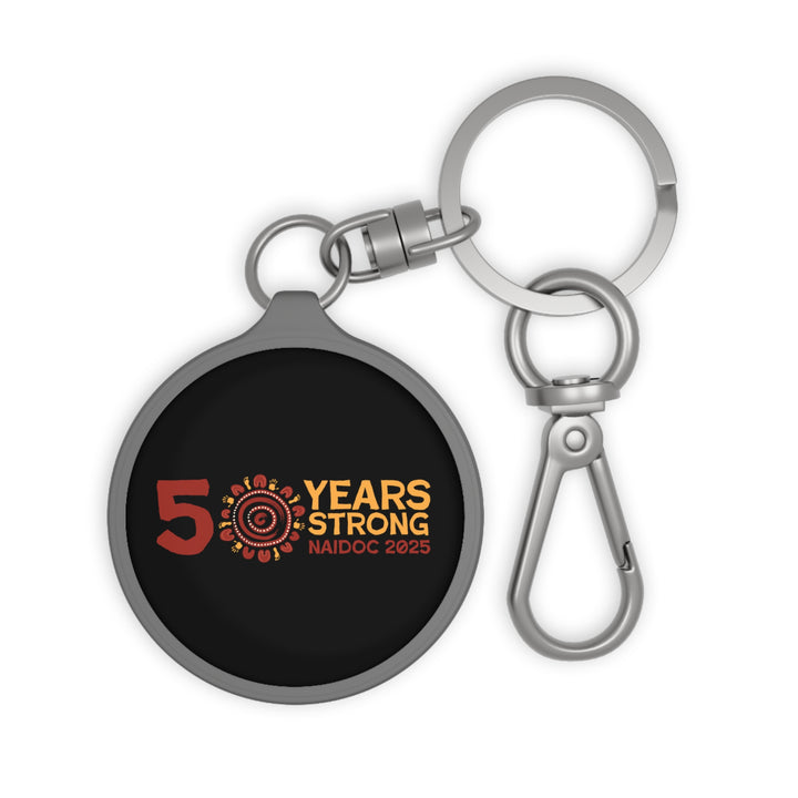 50 Years Strong  - NAIDOC 2025 Key Ring Tag