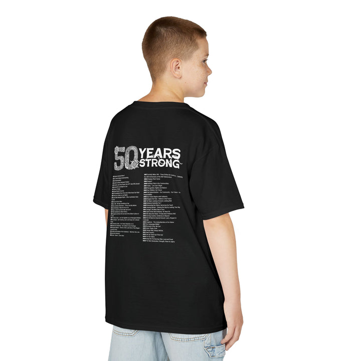 50-Year Commemoration (black/white) - NAIDOC 2025 Kids' Cotton Tee