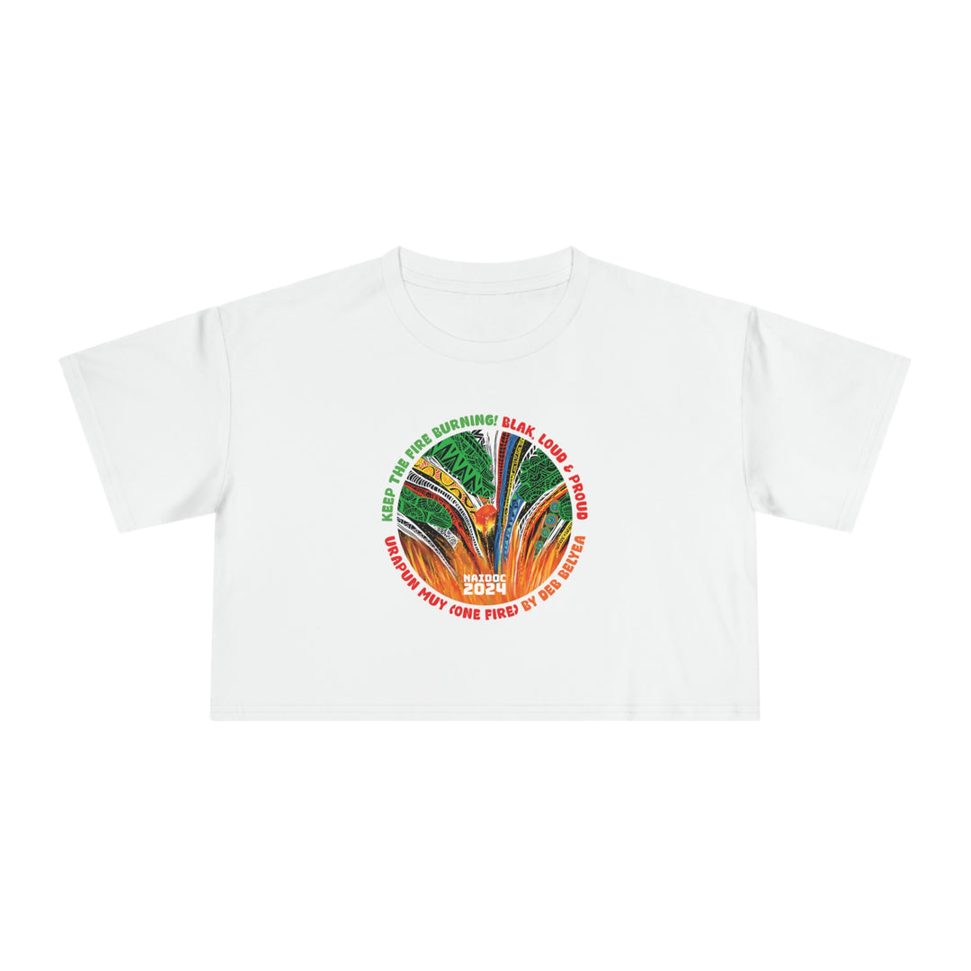 One Fire - NAIDOC 2024 Women's Crop Tee