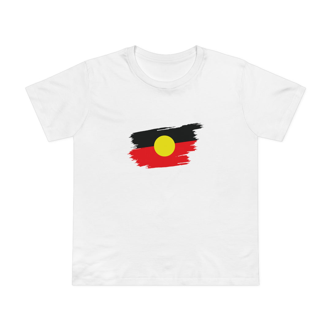 Brushstroke Aboriginal Flag - Women’s Tee