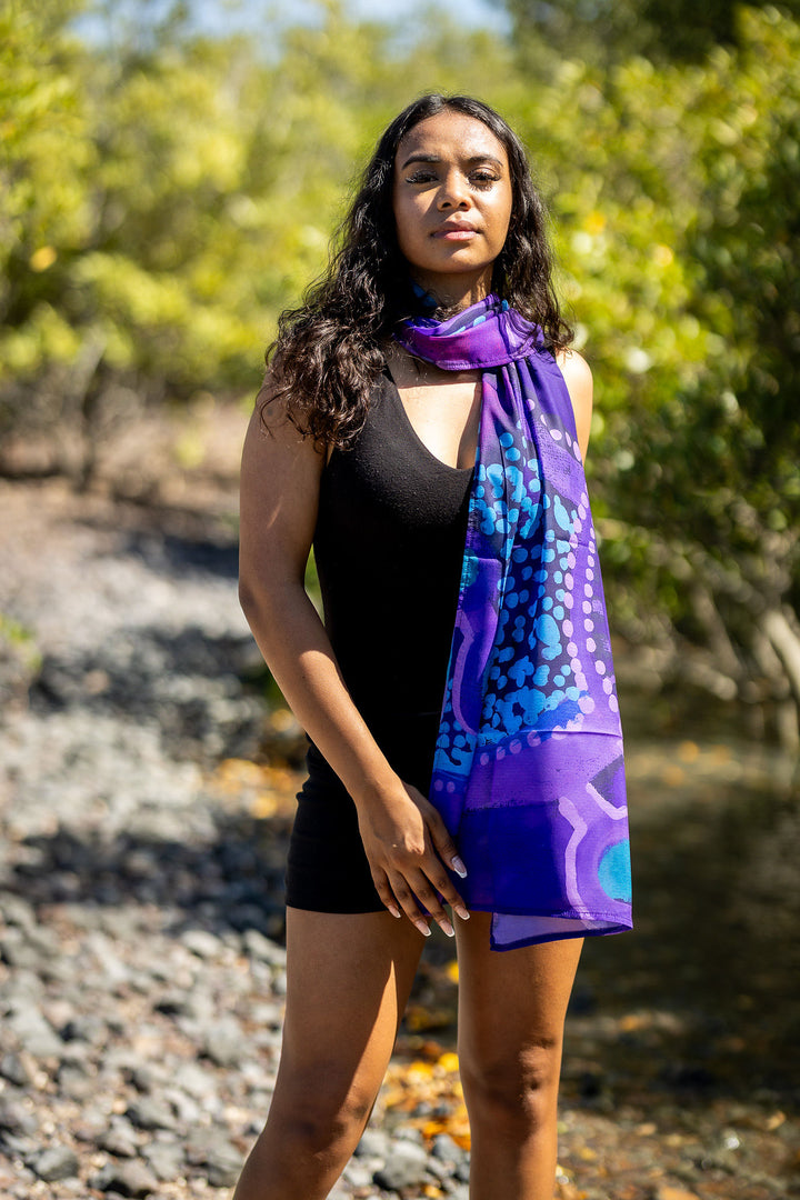 Community Connections - Chiffon Scarf