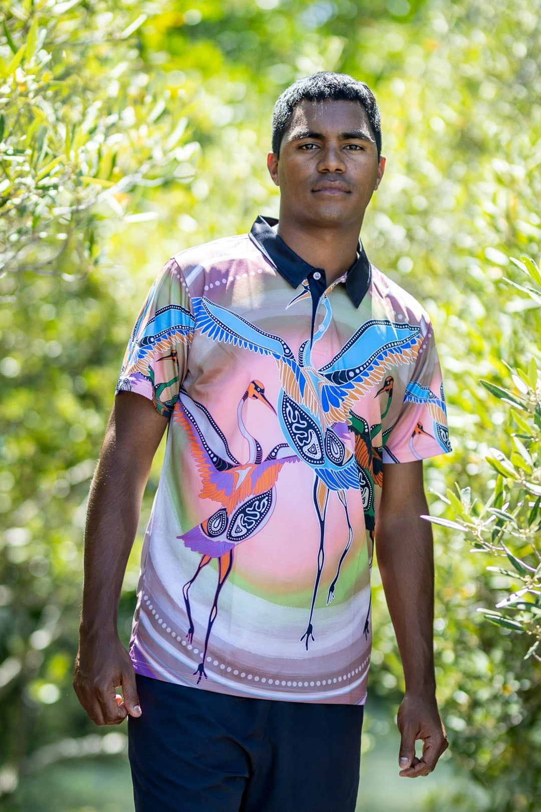 Brolga Dancing - Men's Polo