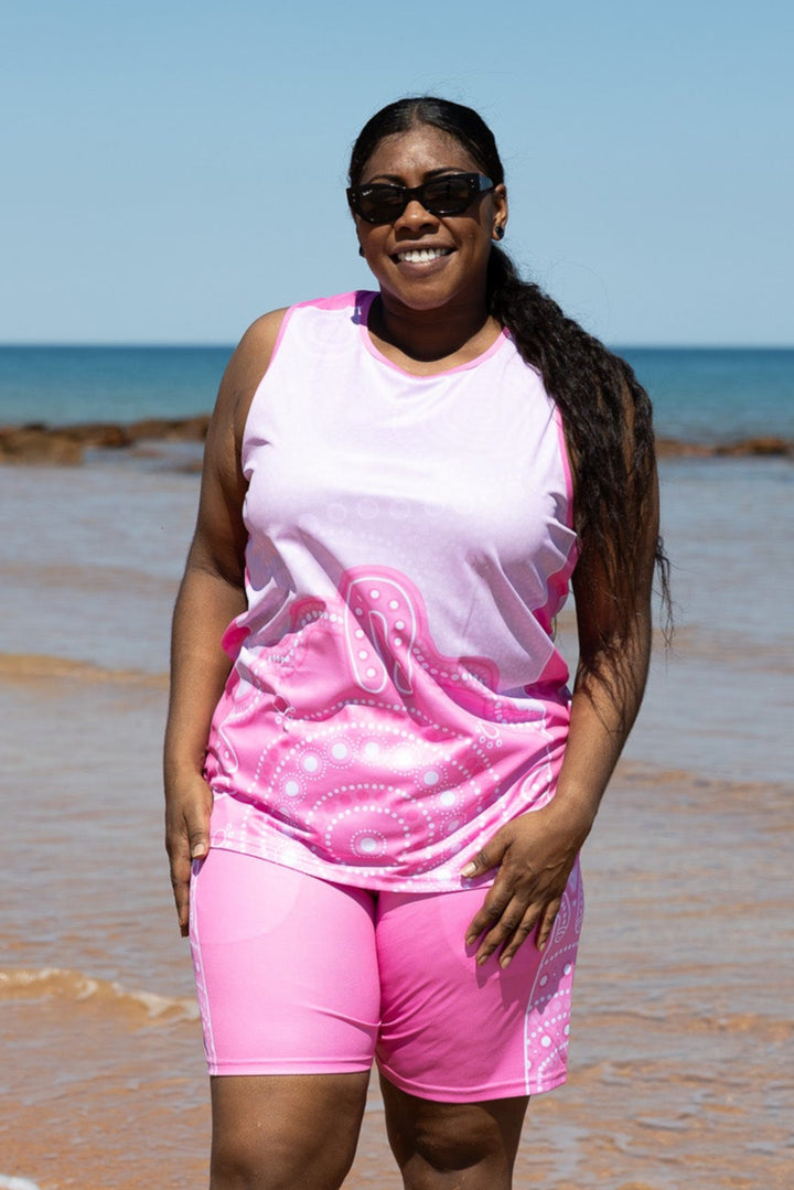 Family Place (Pink) - Unisex Singlet & Shorts Set