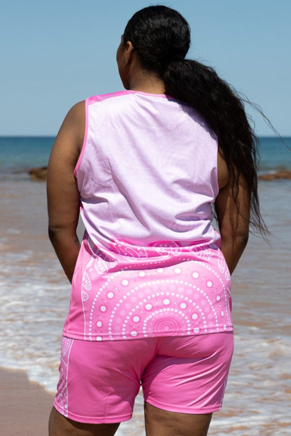 Family Place (Pink) - Unisex Singlet & Shorts Set