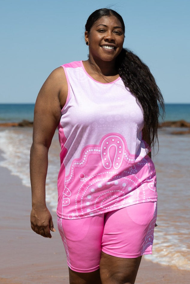 Family Place (Pink) - Unisex Singlet & Shorts Set