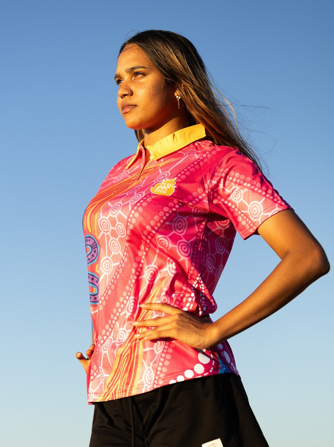Flames of Connection - NAIDOC 2024 Women's Polo