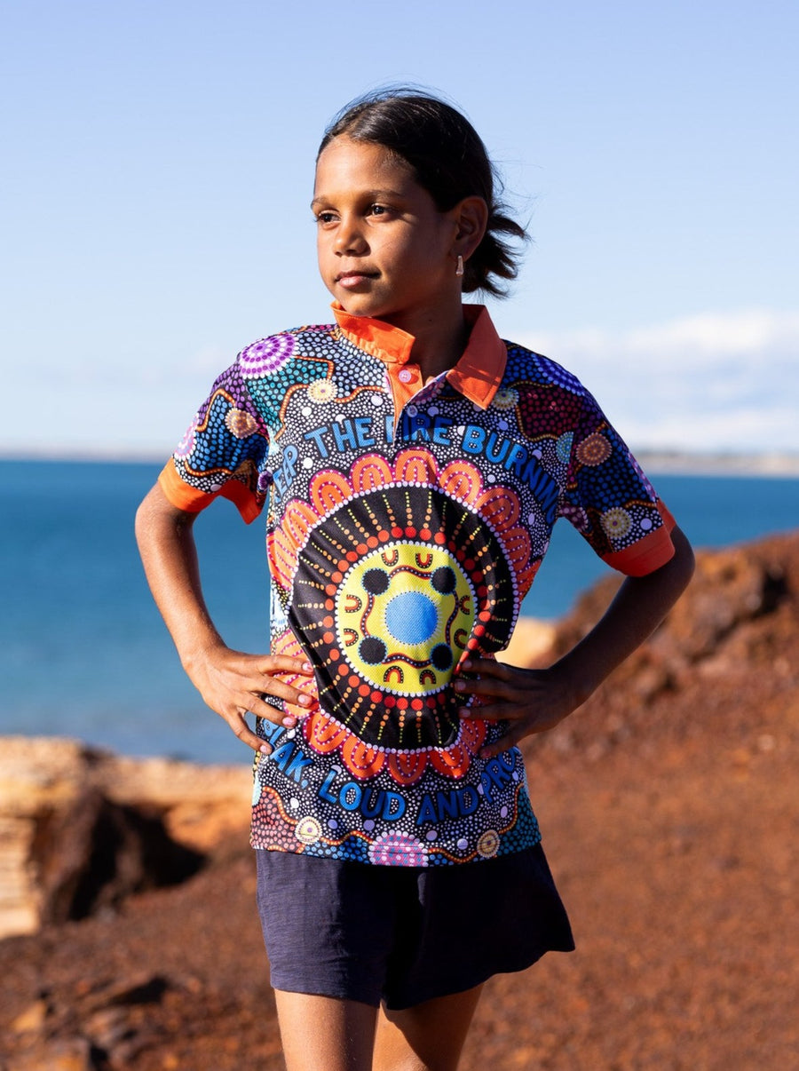 (Bulk) Moorditj Koorliny (Strong Journey) NAIDOC 2026 Kids Polo Shirt