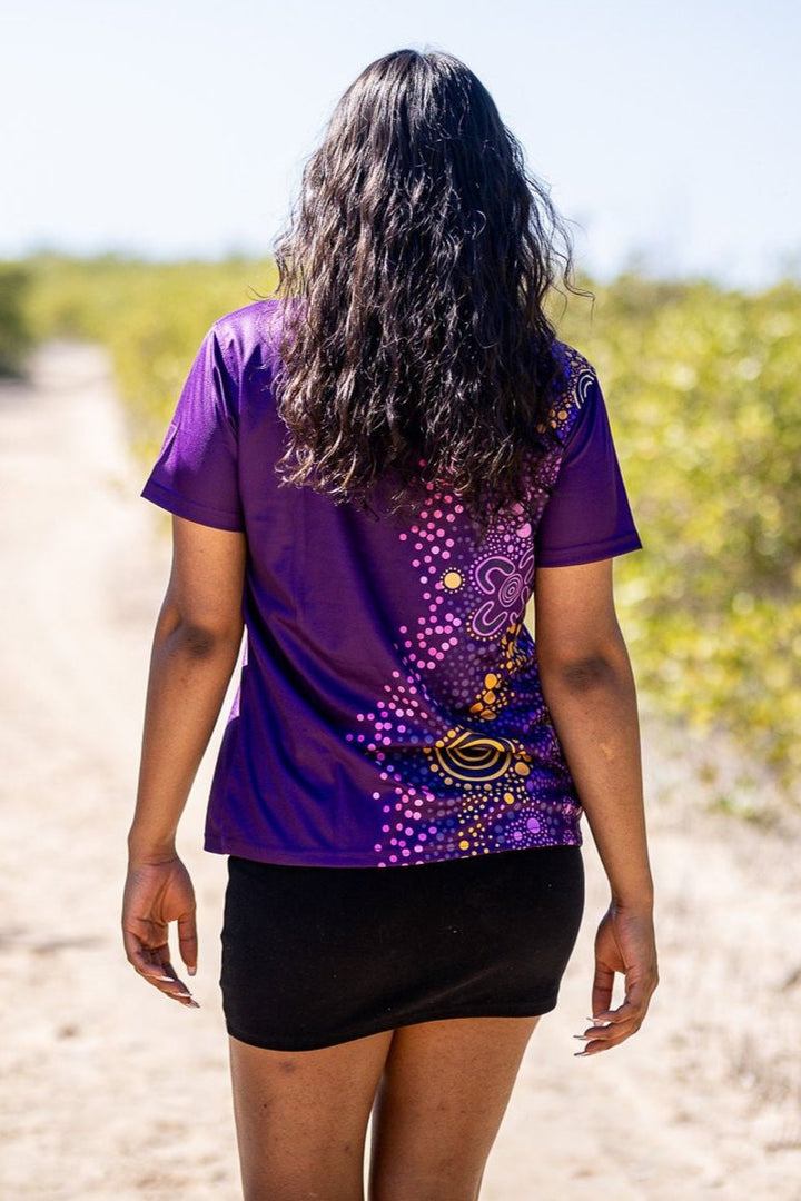 Purple Desert Flower - Women's Polo