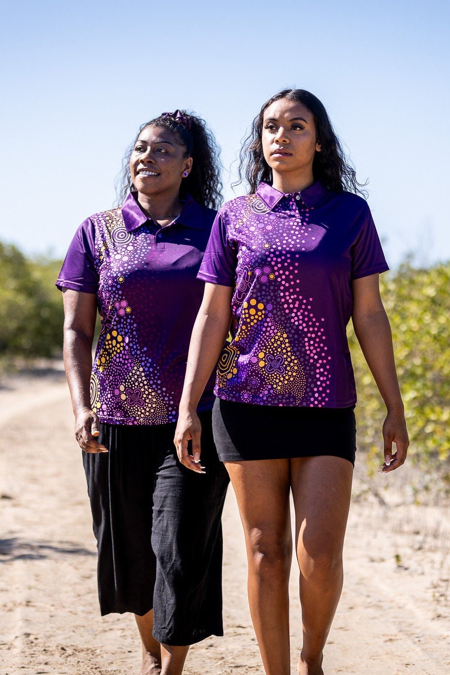 Purple Desert Flower - Women's Polo