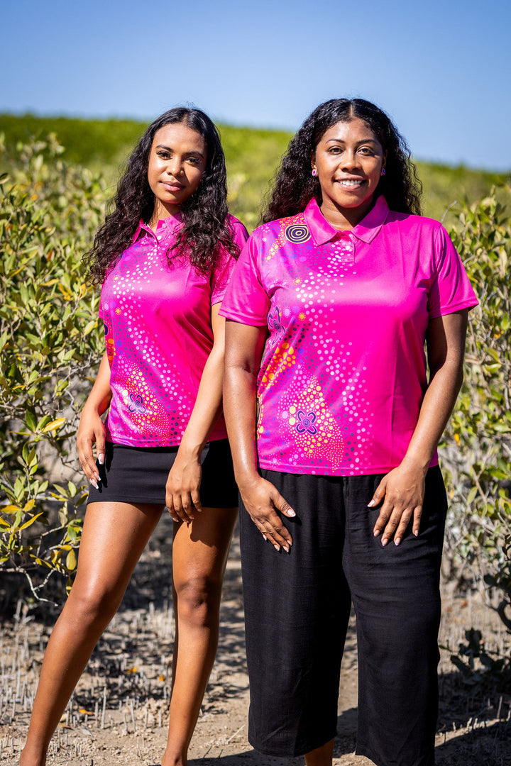 Pink Desert Flower - Women's Polo